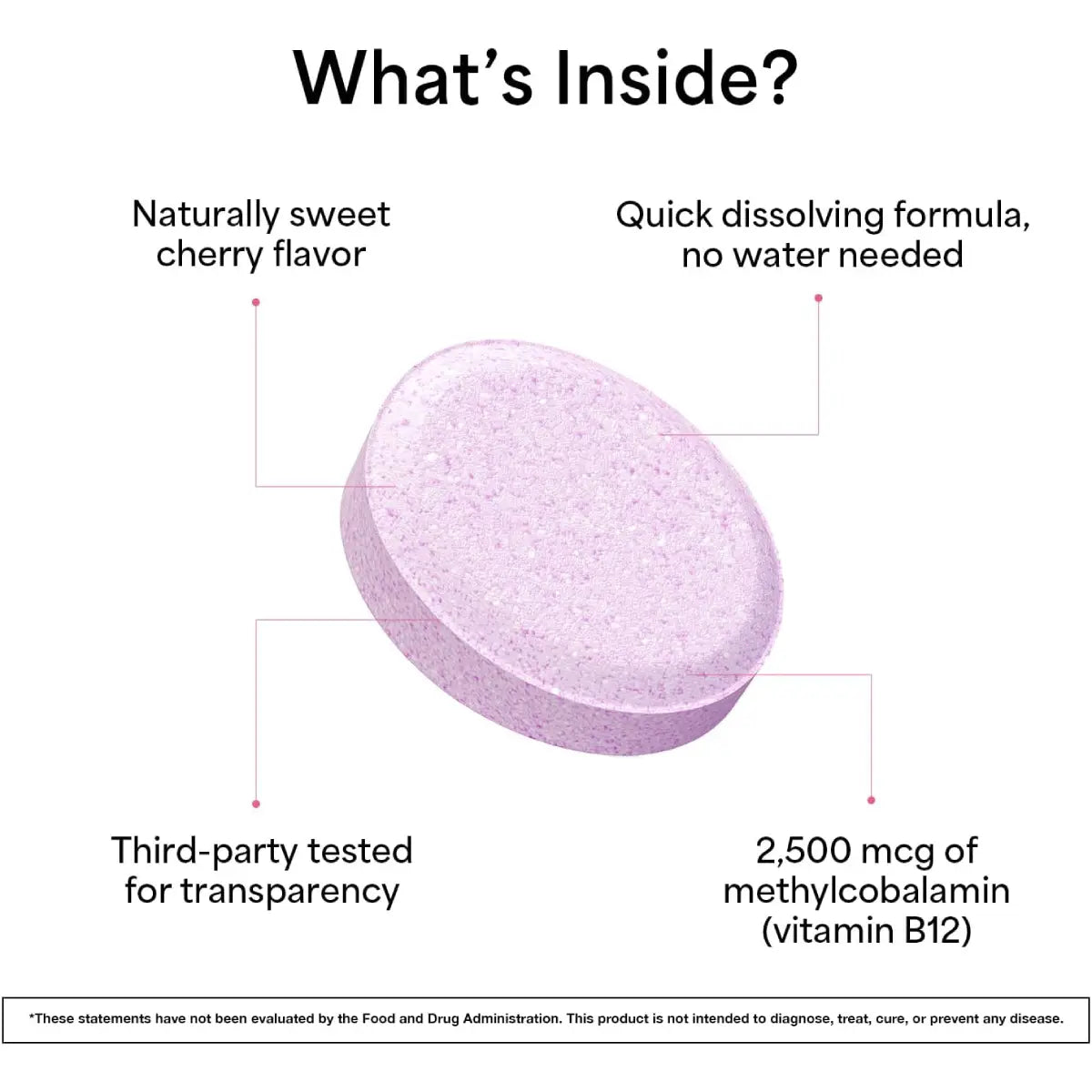 EZ Melts® Vitamina B12 2,500 mcg 90 Tabletas Sublinguales - Hi Vitamins