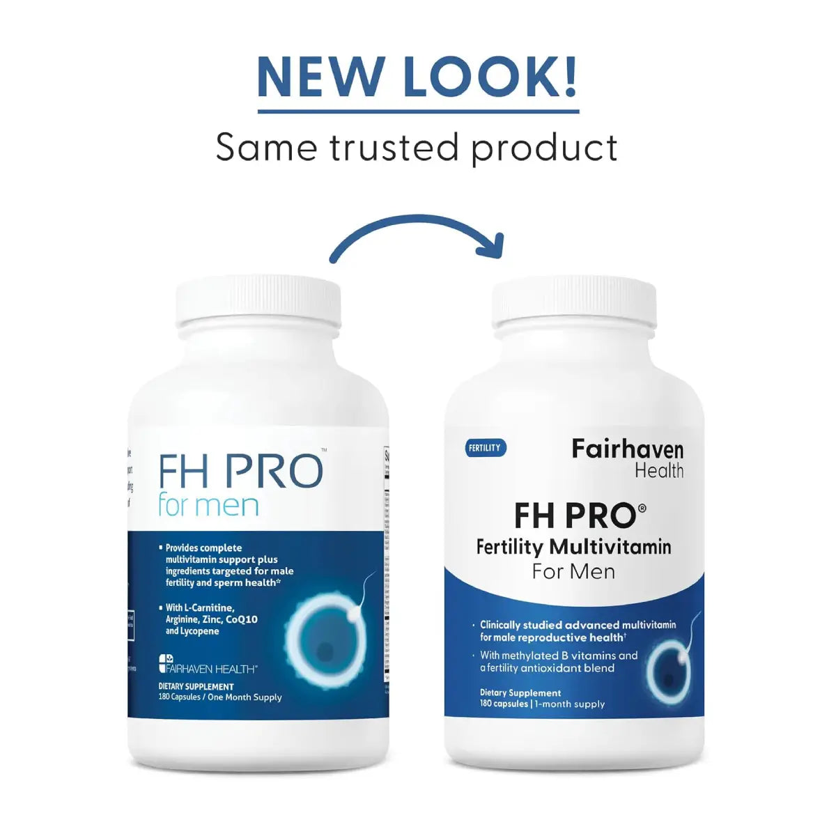 Nueva imagen - Fairhaven Health FH PRO para Hombres 180 Cápsulas - Hi Vitamins. Envíos a todo México.