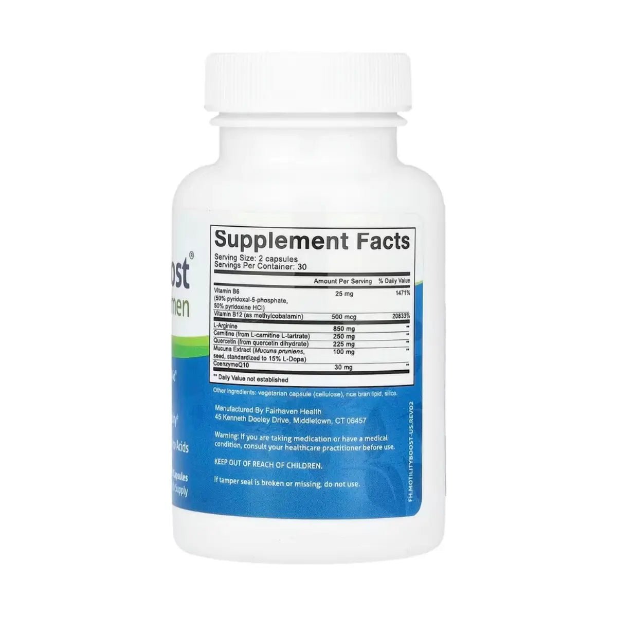 Fairhaven Health Motilityboost para Hombre 60 Cápsulas - Hi Vitamins