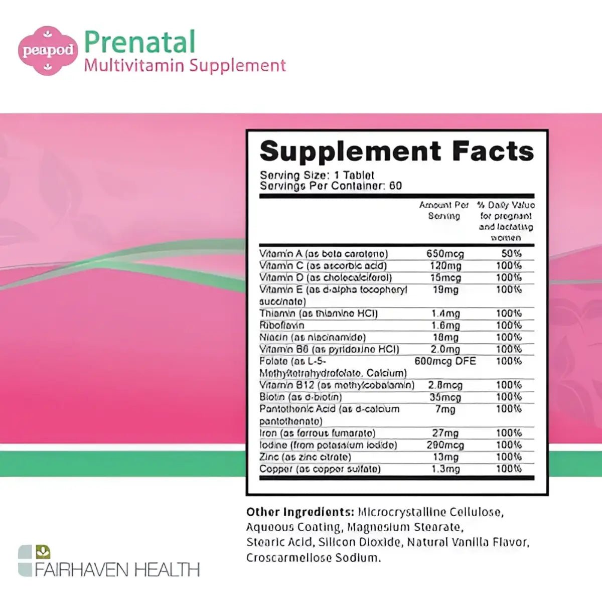 Fairhaven Health Prenatal 60 Tabletas - Hi Vitamins