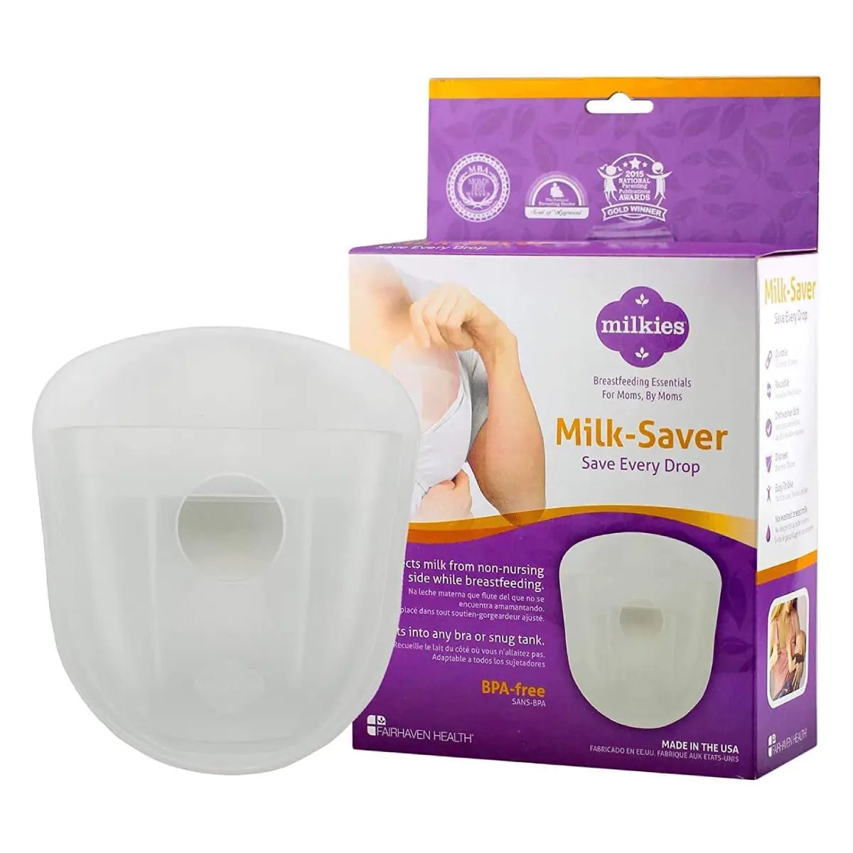 Fairhaven Health® Milkies Milk - Saver Colector de Leche Materna - Hi Vitamins