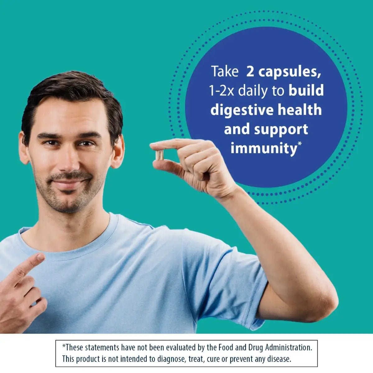 Florastor Pre – Probiótico y Suplemento de Fibra 30 Cápsulas - Hi Vitamins