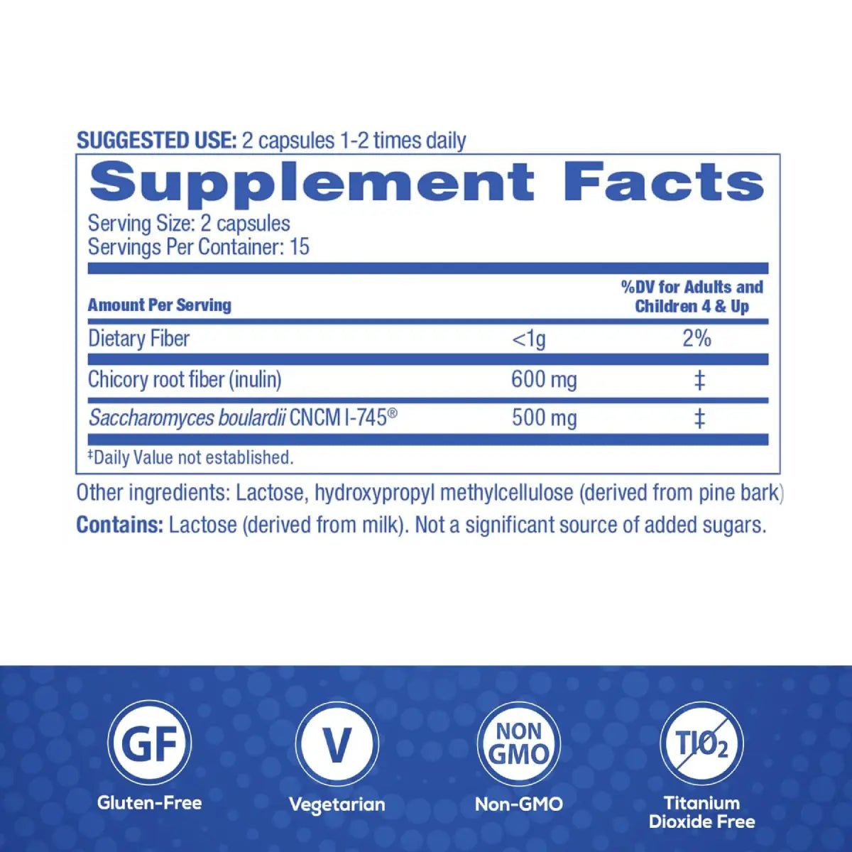 Florastor Pre – Probiótico y Suplemento de Fibra 30 Cápsulas - Hi Vitamins