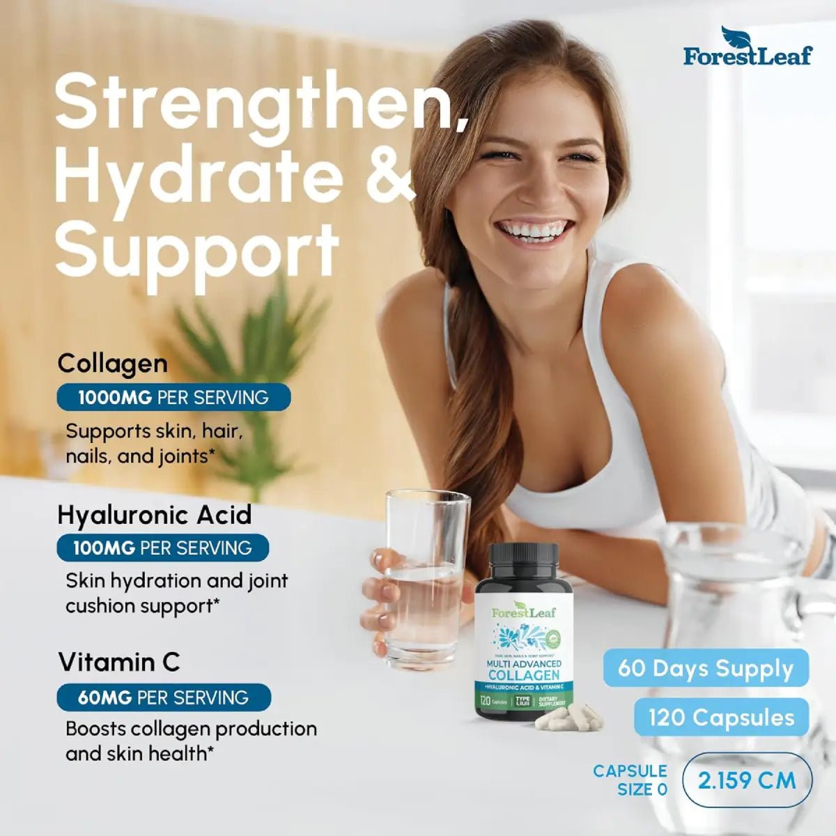 ForestLeaf® Multi Colágeno Avanzado 120 Cápsulas - Hi Vitamins