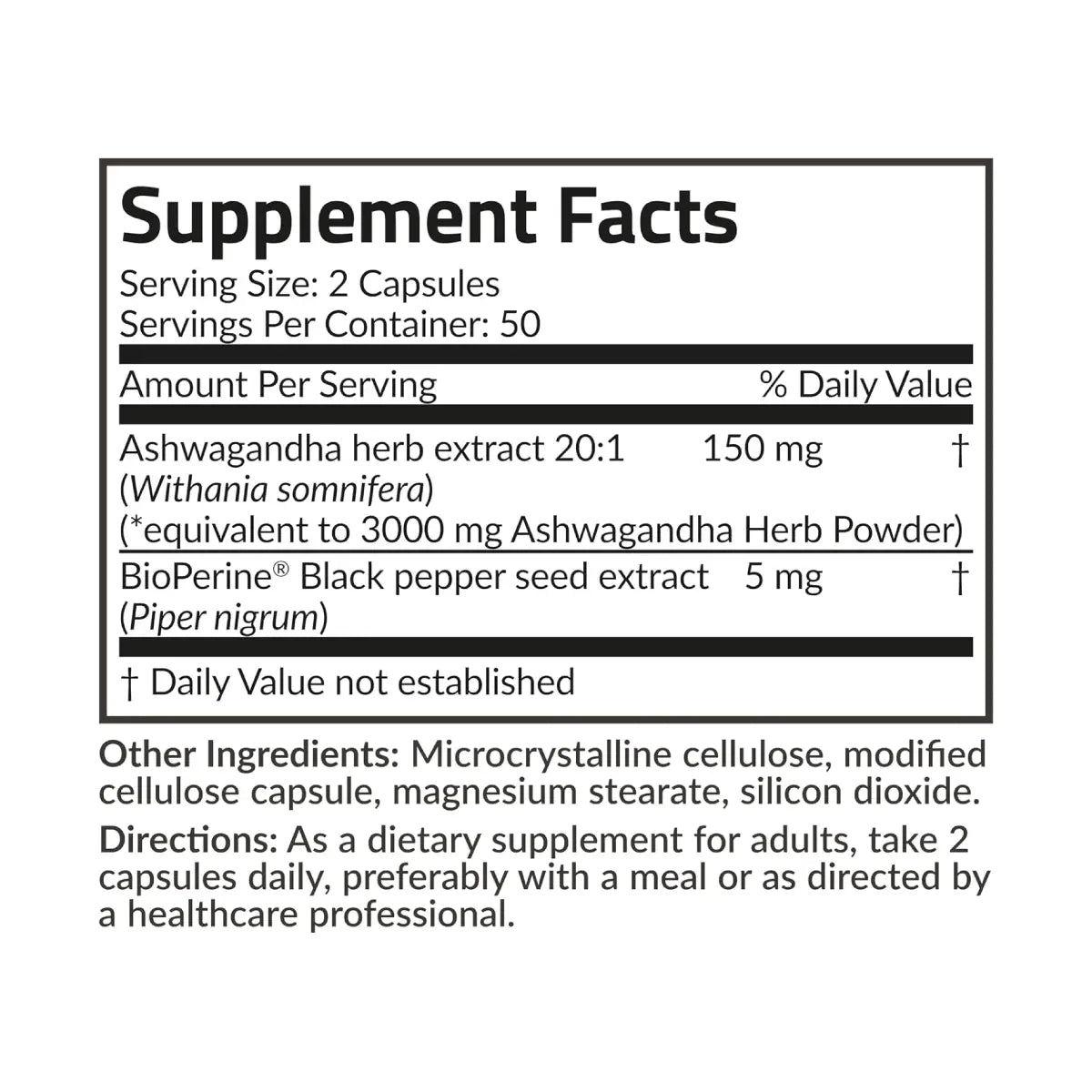 Futurebiotics® Ashwagandha Extra Strength con BioPerine - Hi Vitamins