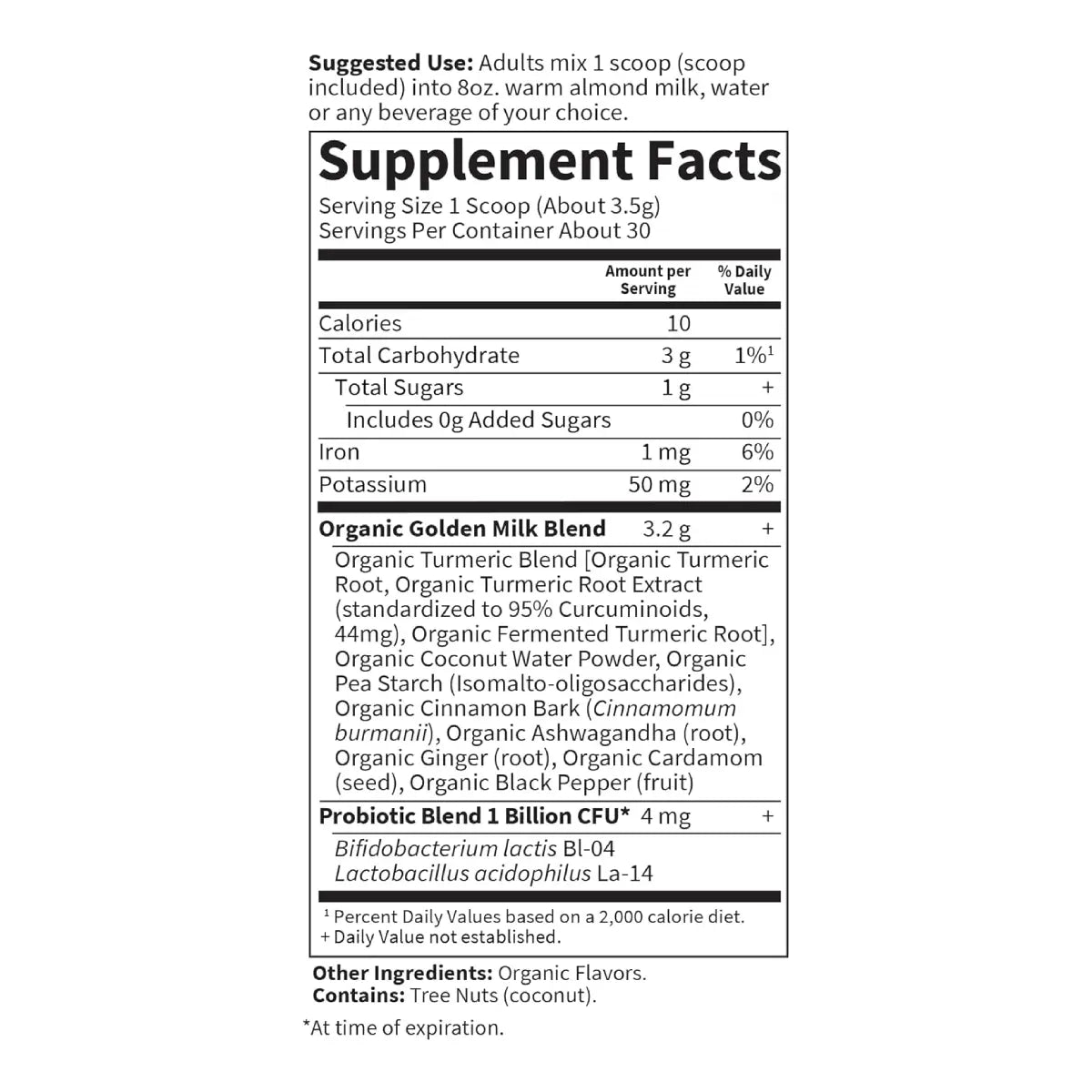 Garden Of Life Leche Dorada Orgánica 105 G - Hi Vitamins