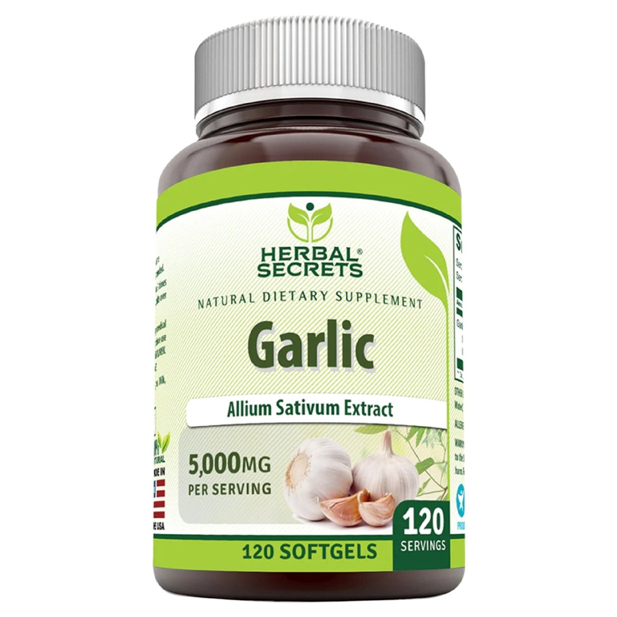 Herbal Secrets® Ajo 500mg 120 Cápsulas - Hi Vitamins