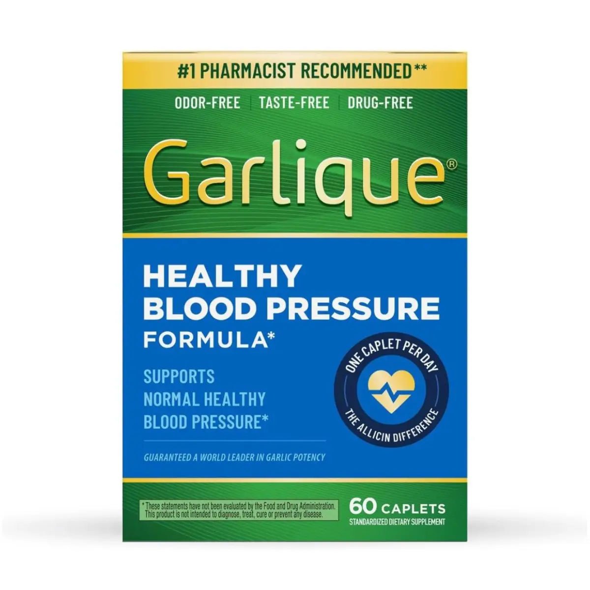 Garlique® Healthy Blood Pressure 60 Tabletas | Presión Arterial - Hi Vitamins