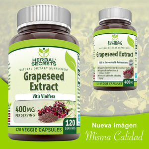 HERBAL SECRETS® GRAPESEED EXTRACT 400MG 120 CAPSULES