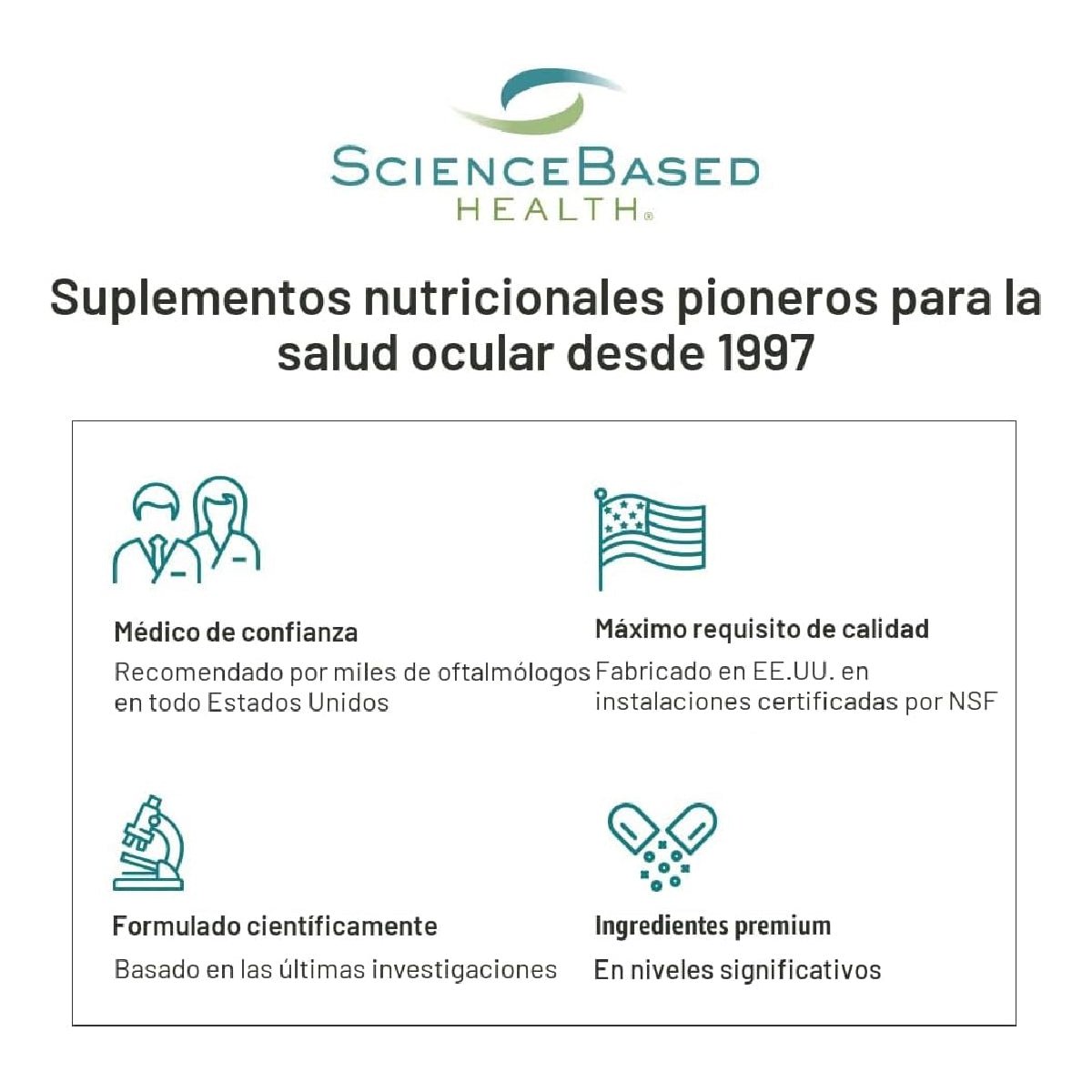 ScienceBased Health HydroEye 120 Cápsulas Blandas Apoyo Ojos Secos, Película Lagrimal y Salud Visual - Hi Vitamins
