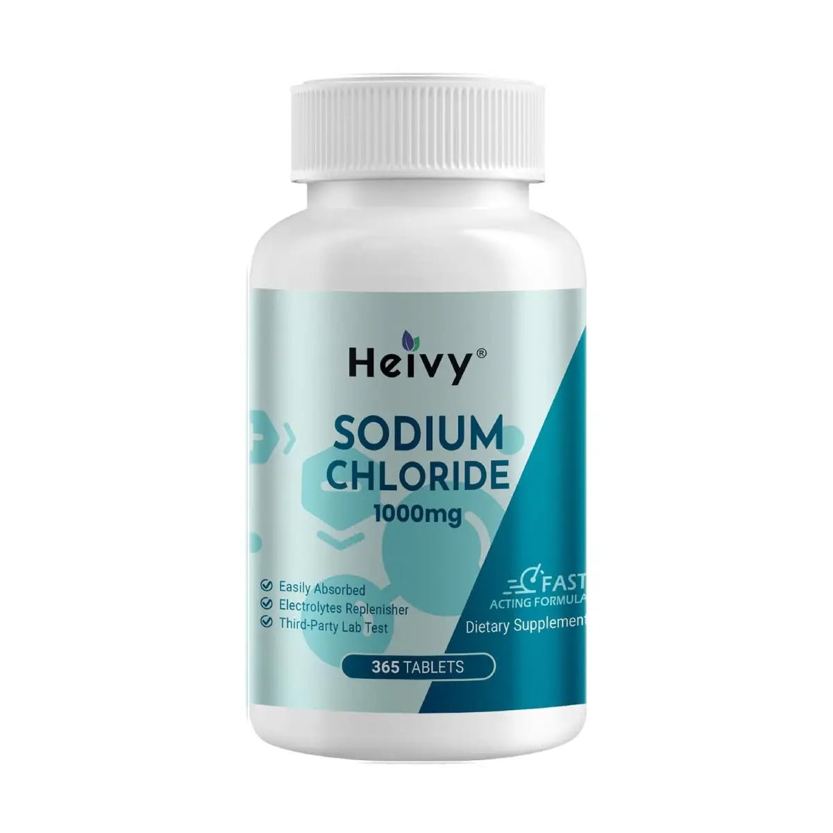 Heivy Cloruro de Sodio 1000 mg 365 tabletas - Hi Vitamins