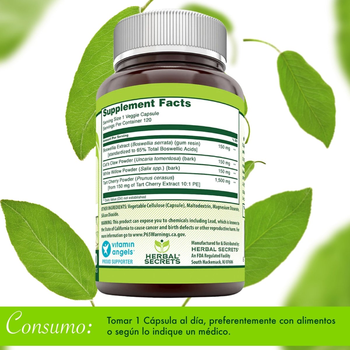 HERBAL SECRETS® HERBAL JOINT CARE 120 CAPSULES - Hi Vitamins