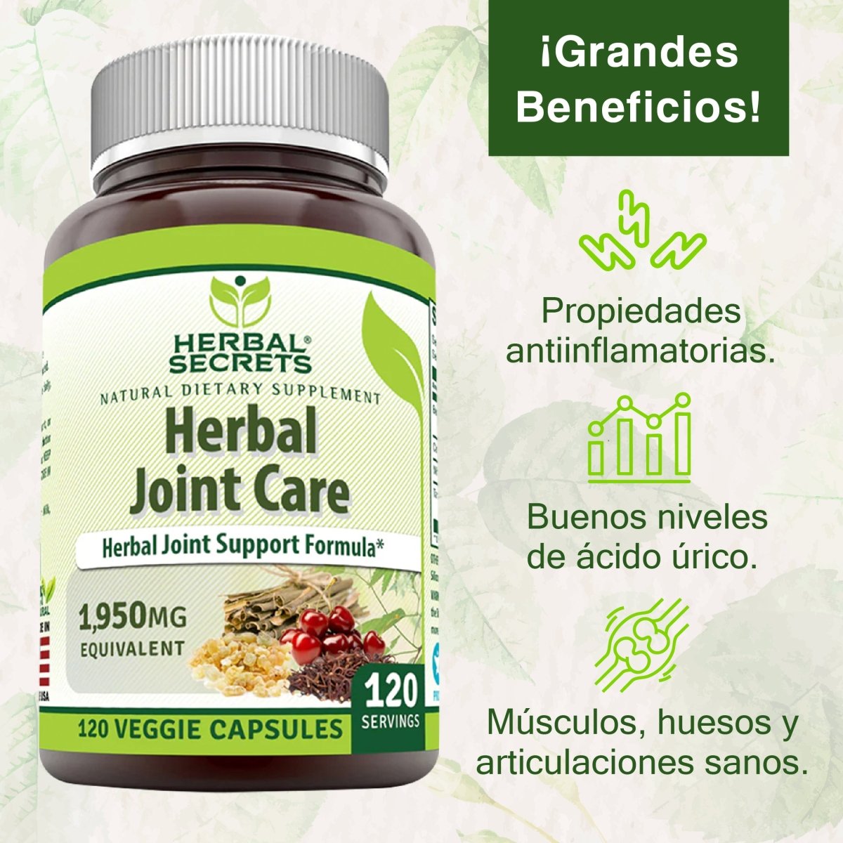 HERBAL SECRETS® HERBAL JOINT CARE 120 CAPSULES - Hi Vitamins