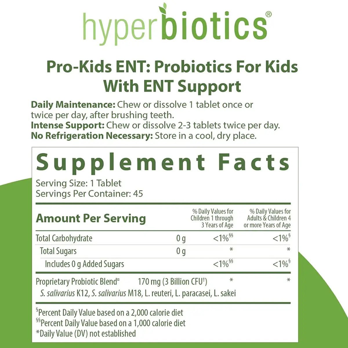 Hyperbiotics® Pro Kids 3 Billion CFU 45 Tabletas Masticables - Hi Vitamins