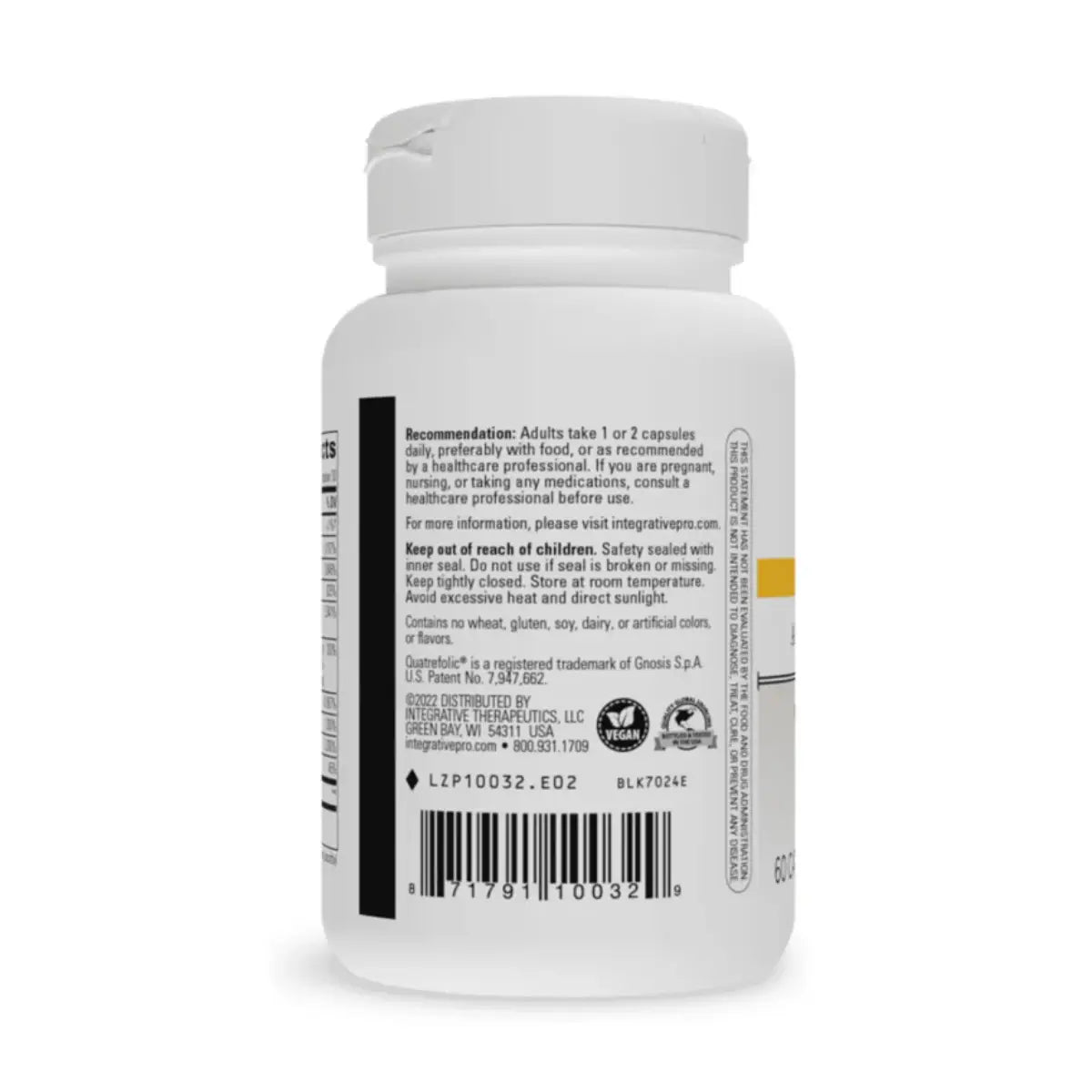 Integrative Therapeutics Complejo B Activo 60 cápsulas - Hi Vitamins