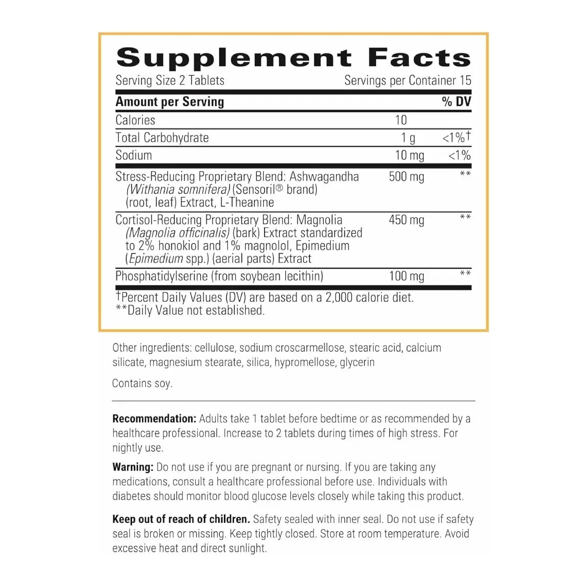 Integrative Therapeutics® Cortisol Manager 30 Tabletas - Hi Vitamins