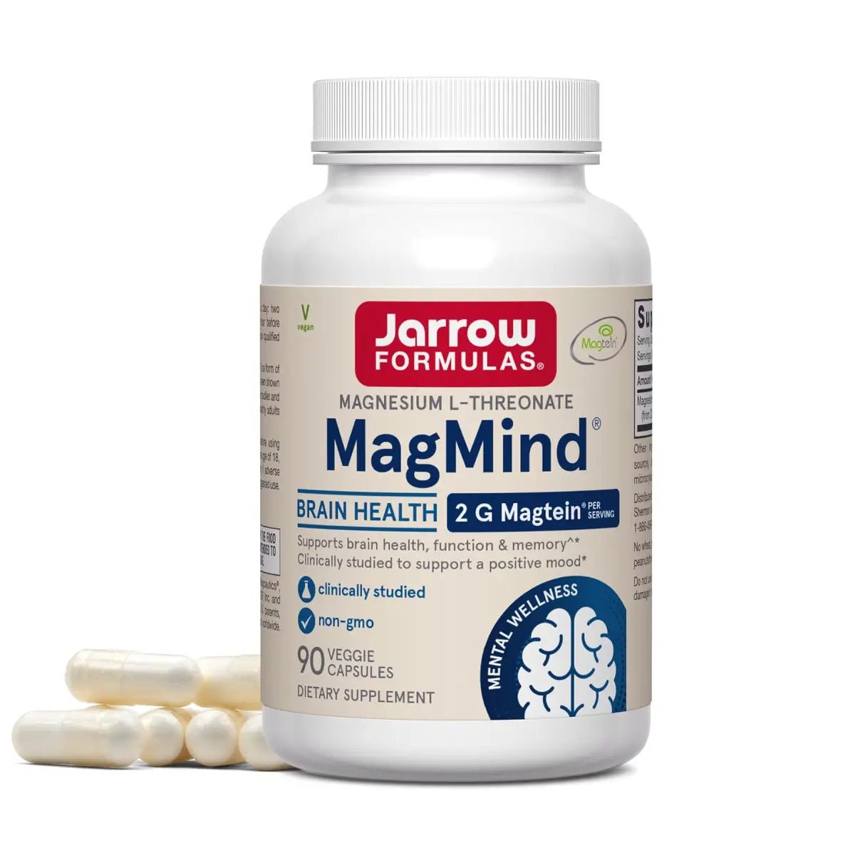 Jarrow Formulas® MagMind 90 Cápsulas - Hi Vitamins