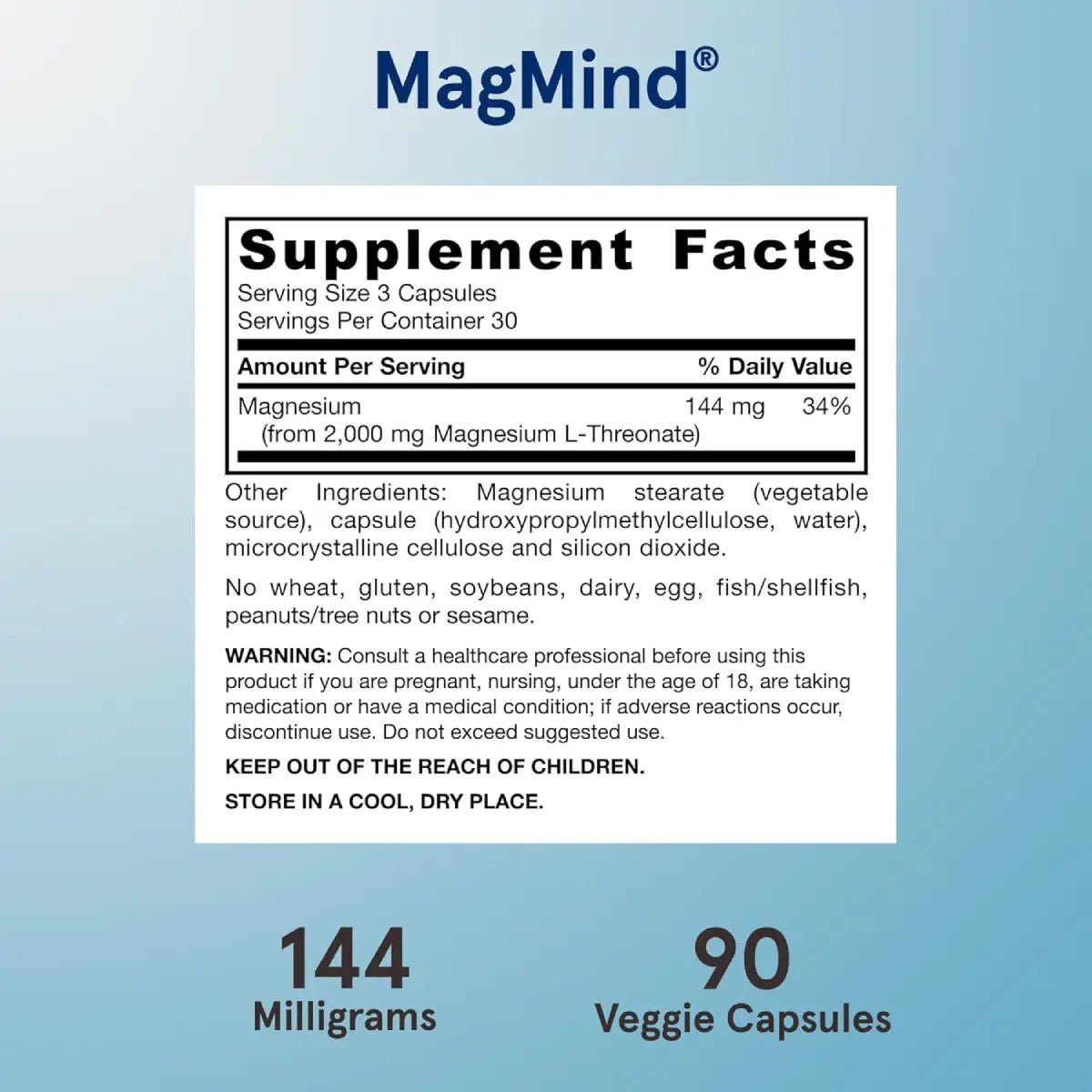 Jarrow Formulas® MagMind 90 Cápsulas - Hi Vitamins