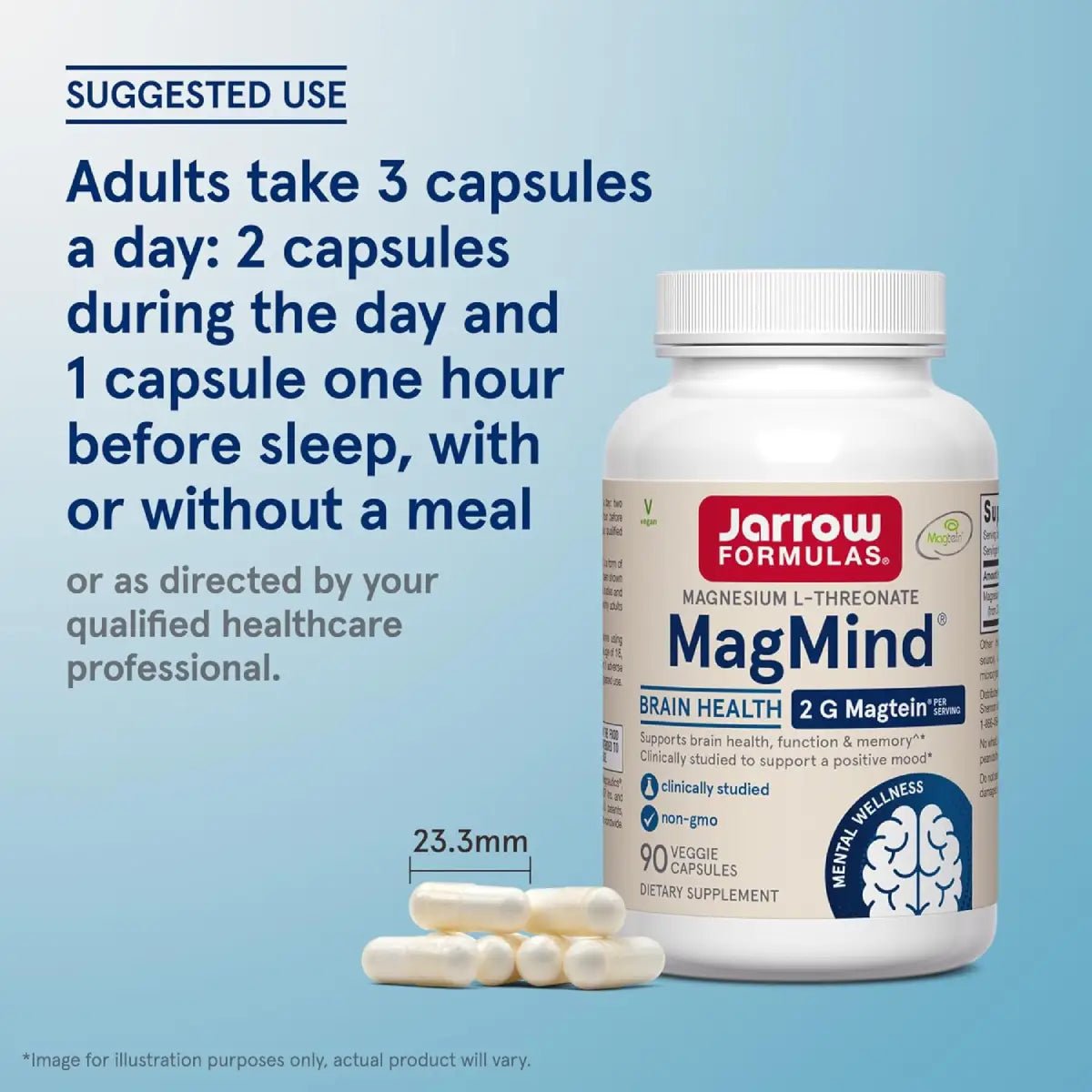 Jarrow Formulas® MagMind 90 Cápsulas - Hi Vitamins