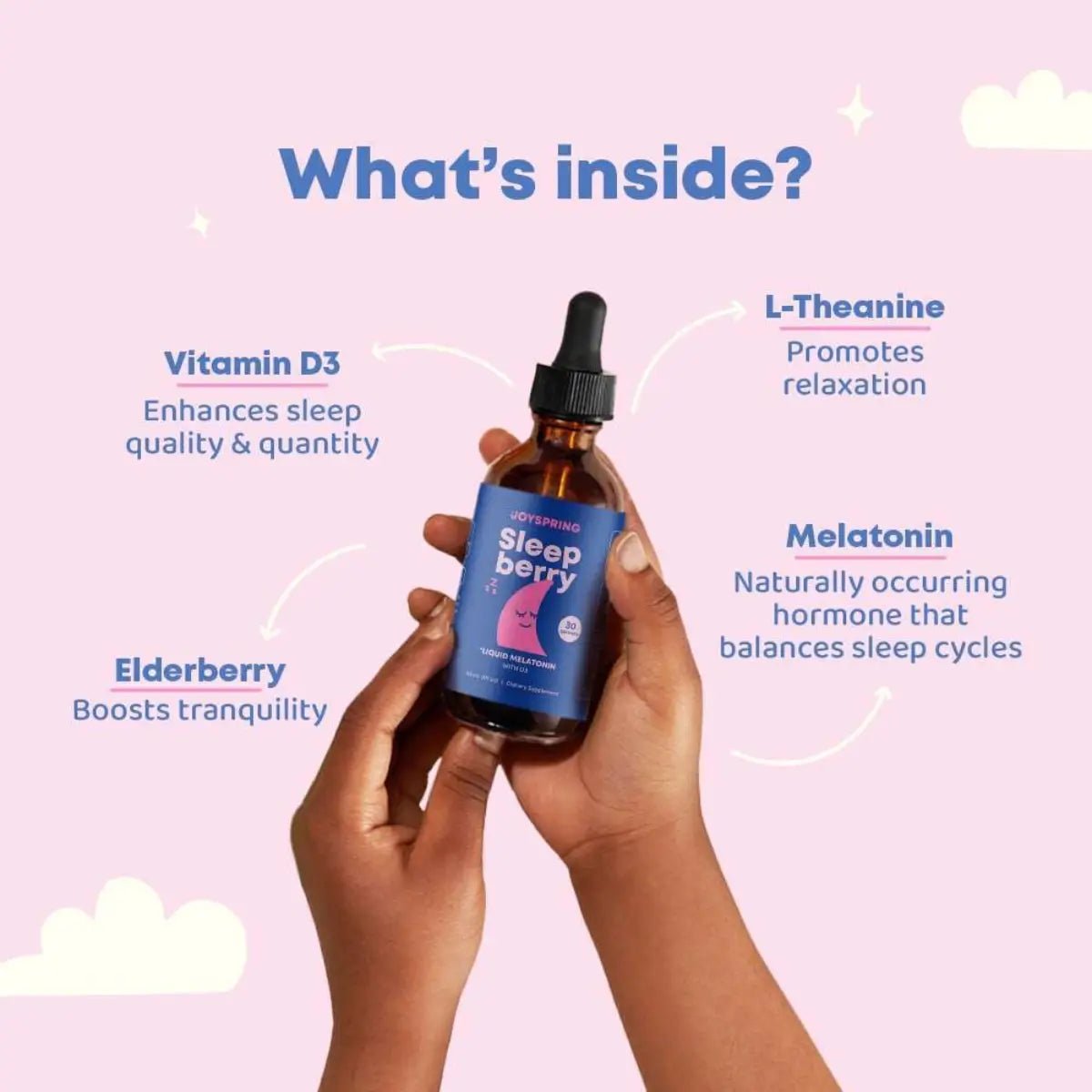 JoySpring SleepBerry 30 ml Melatonina líquida para niños - Hi Vitamins