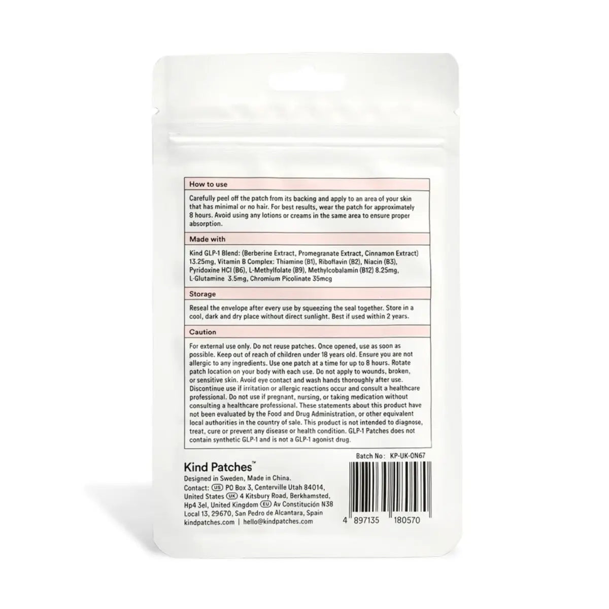 Kind Patches™️ GLP - 1 30 Parches - Hi Vitamins