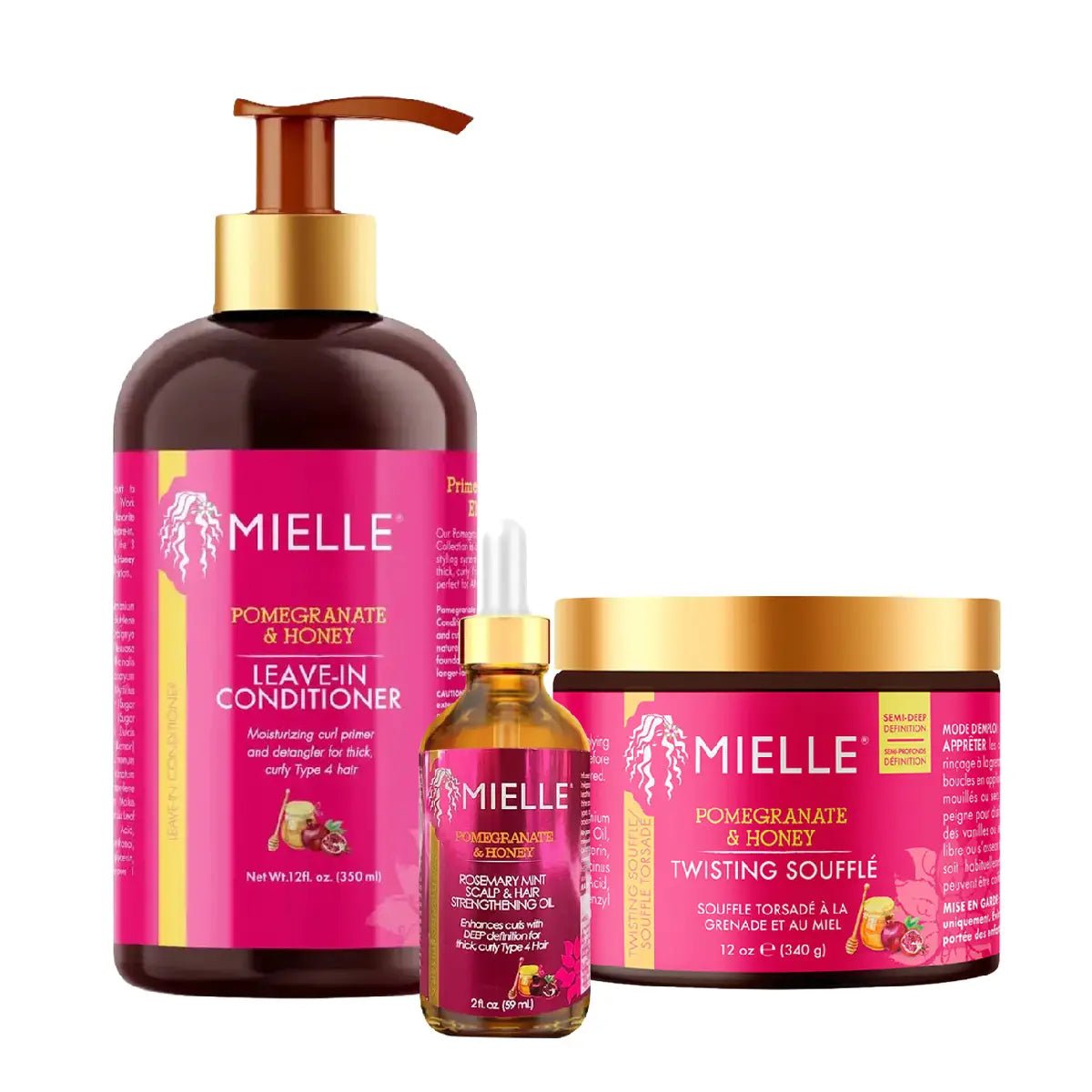 Kit Mielle Pomegranate Honey Hidratación y Definición - Hi Vitamins