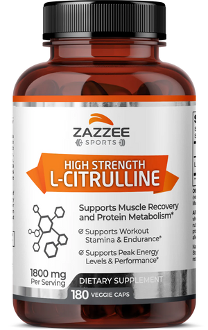 ZAZZEE NATURALS L-CITRULLINE 1,800 MG 180 CAPSULES