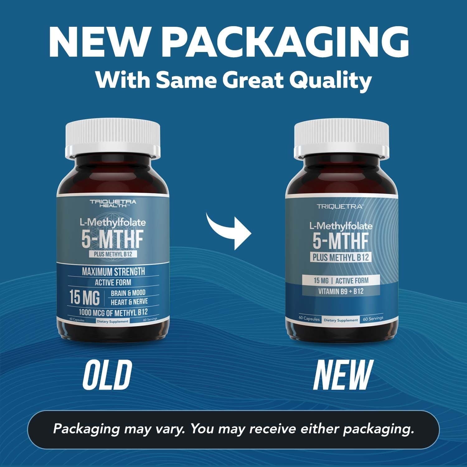 Triquetra Health L - Methylfolate 5 - Mthf Plus Methyl B12 60 Cápsulas 60 Servings - Hi Vitamins