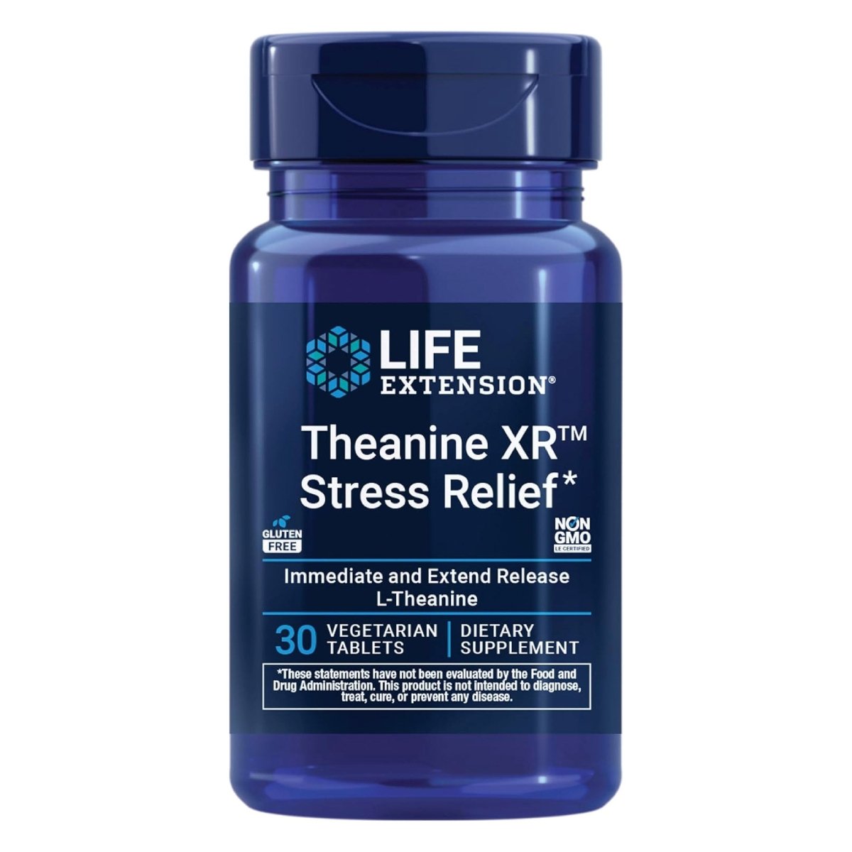 Life Extension Theanine XR 30 Tabletas L-Teanina de Liberación Prolongada Apoyo al Estrés y Relajación - Hi Vitamins