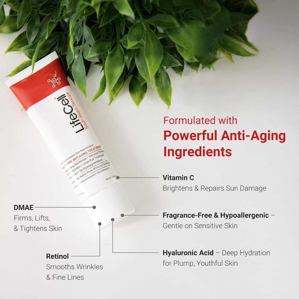 Lifecell Tratamiento Anti - Edad Todo en Uno 2.54 oz (75 ml) - Hi Vitamins