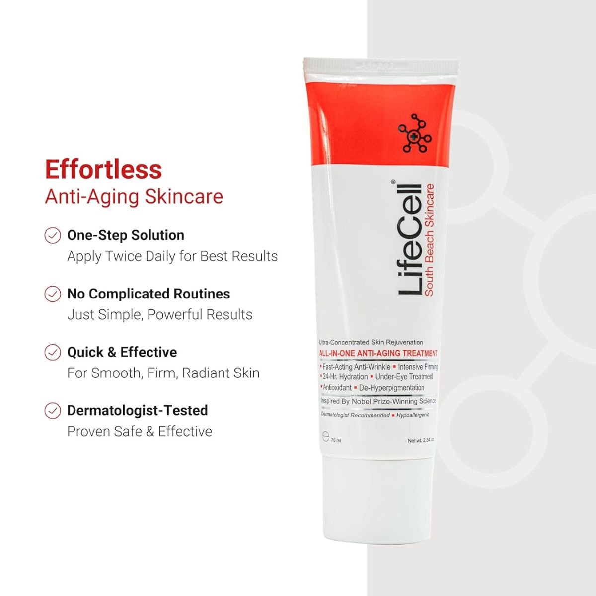 Lifecell Tratamiento Anti - Edad Todo en Uno 2.54 oz (75 ml) - Hi Vitamins