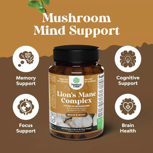 NATURES CRAFT LIONS MANE MAXIMUN STRENGHT 60 CAPSULES