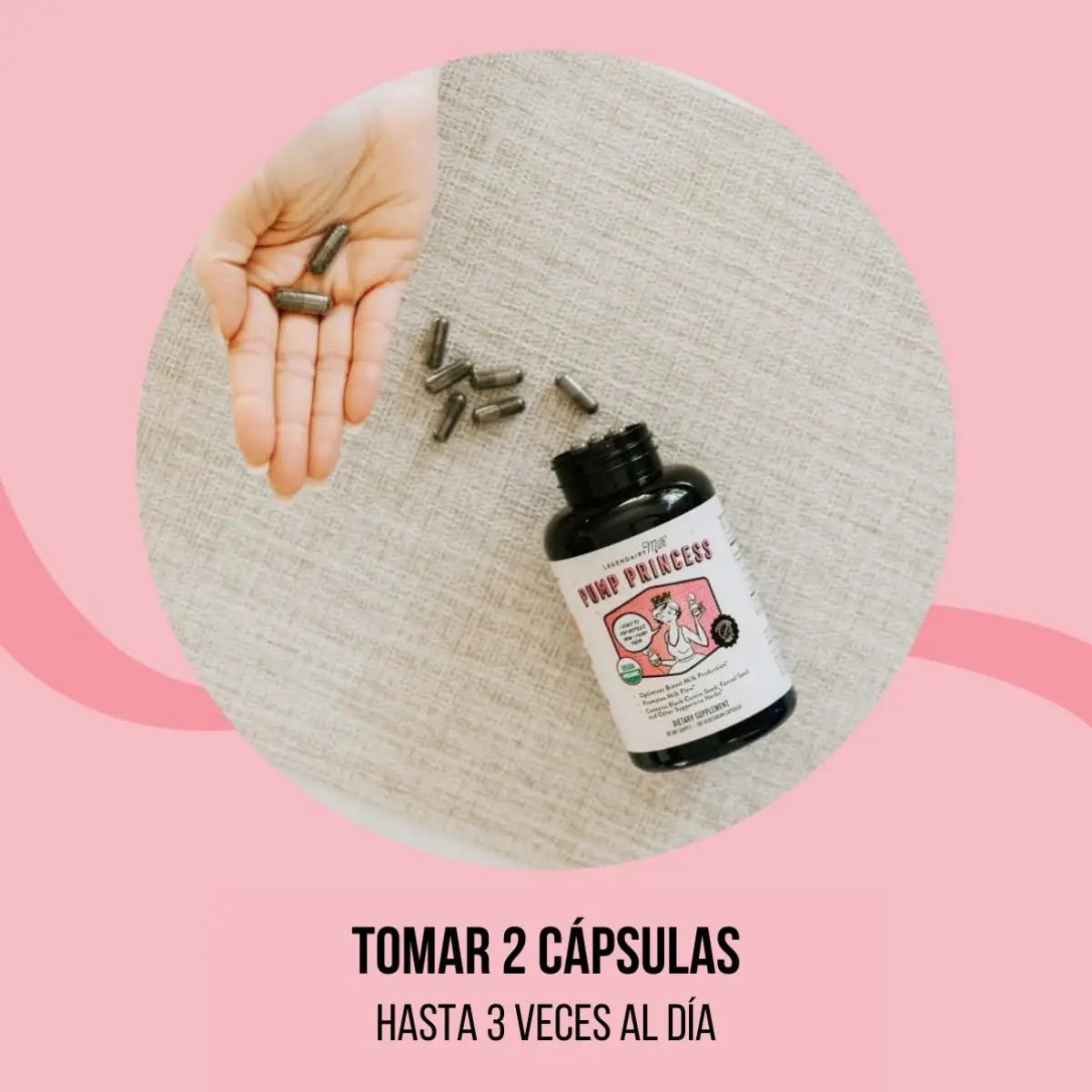 Legendairy Milk Pump Princess 60 Cápsulas Apoyo Lactancia Materna y Salud Digestiva - Hi Vitamins