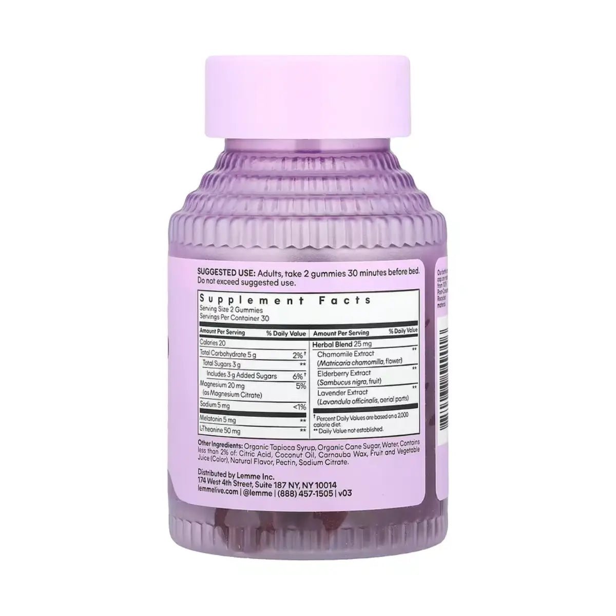 Lemme Sleep 60 Gomitas | Sueño profundo - Hi Vitamins