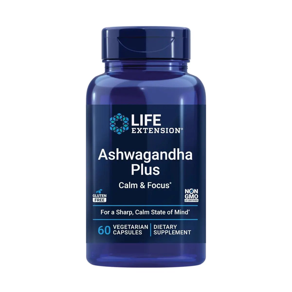Life Extension Ashwagandha Plus Calm & Focus 60 Cápsulas - Hi Vitamins