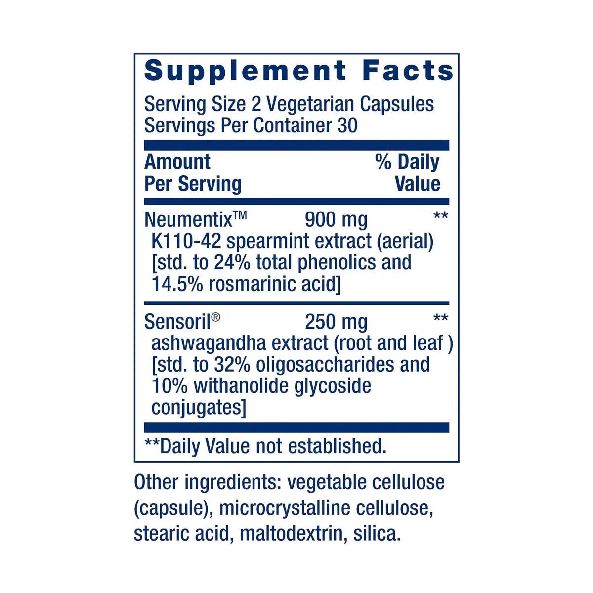 Life Extension Ashwagandha Plus Calm & Focus 60 Cápsulas - Hi Vitamins