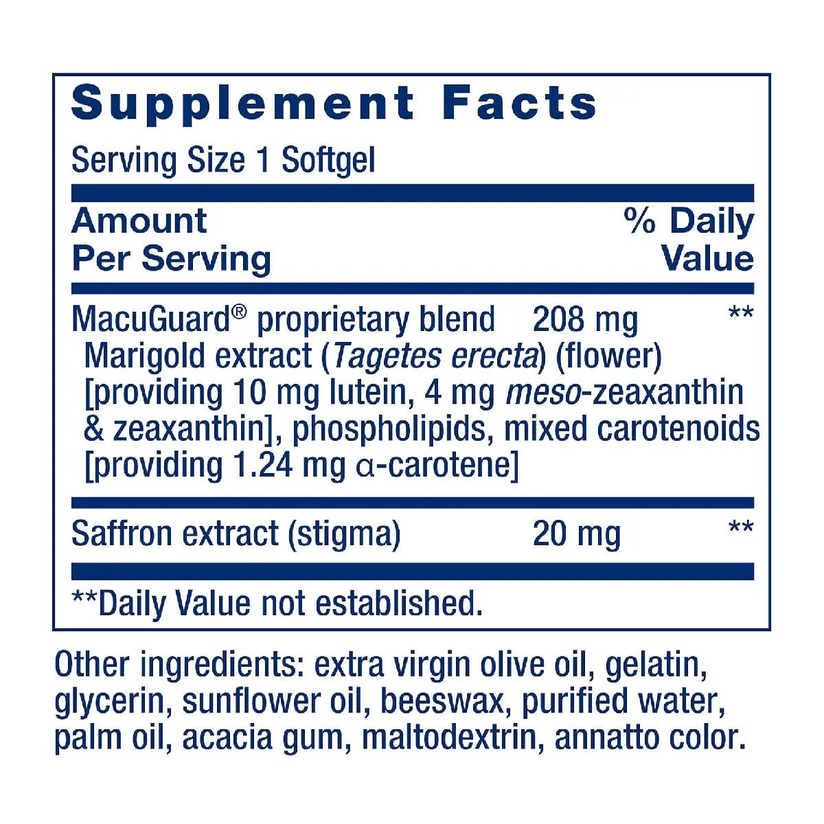 Life Extension MacuGuard 60 Softgel - Hi Vitamins