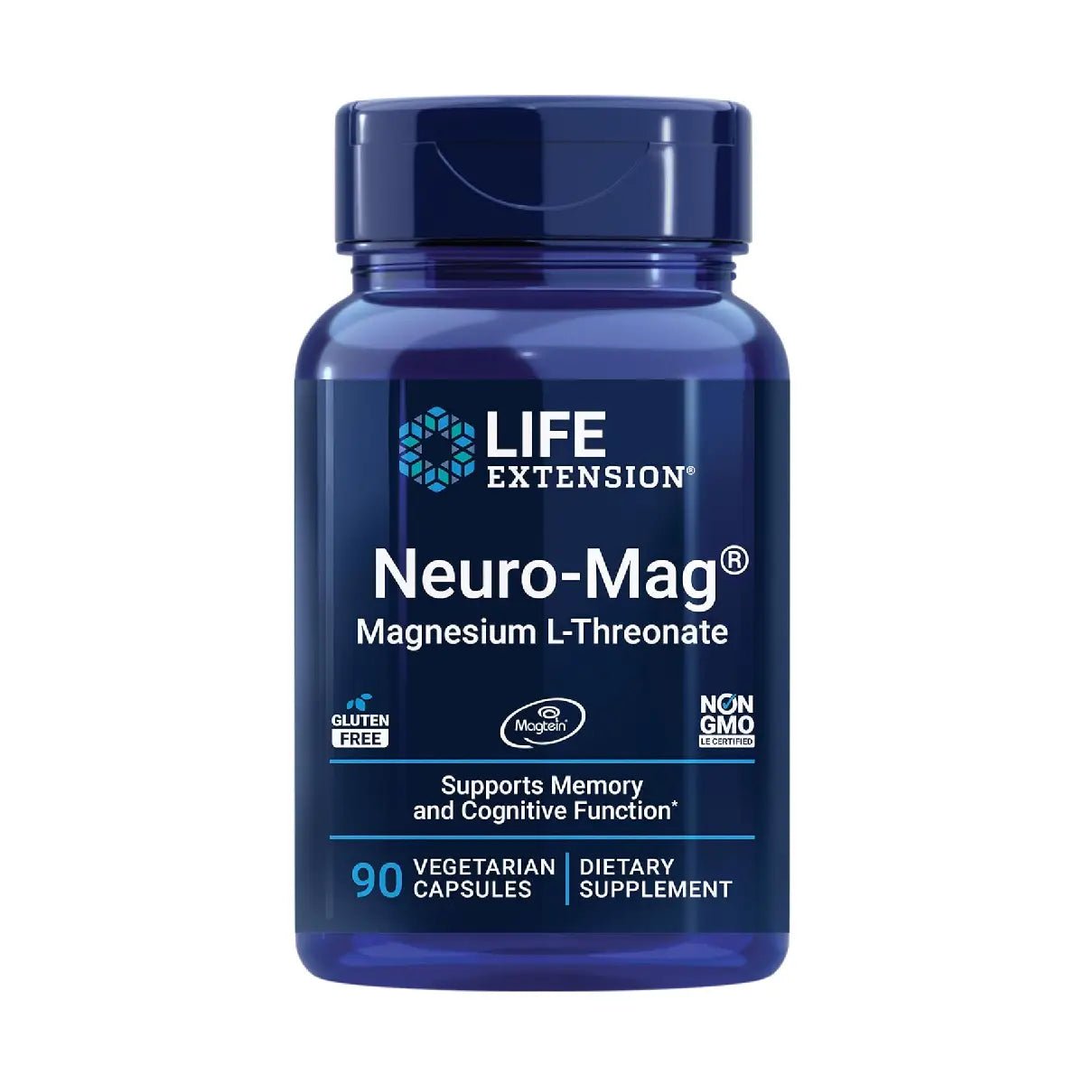 Life Extension Neuro - Mag L - Treonato de Magnesio 90 Cápsulas - Hi Vitamins