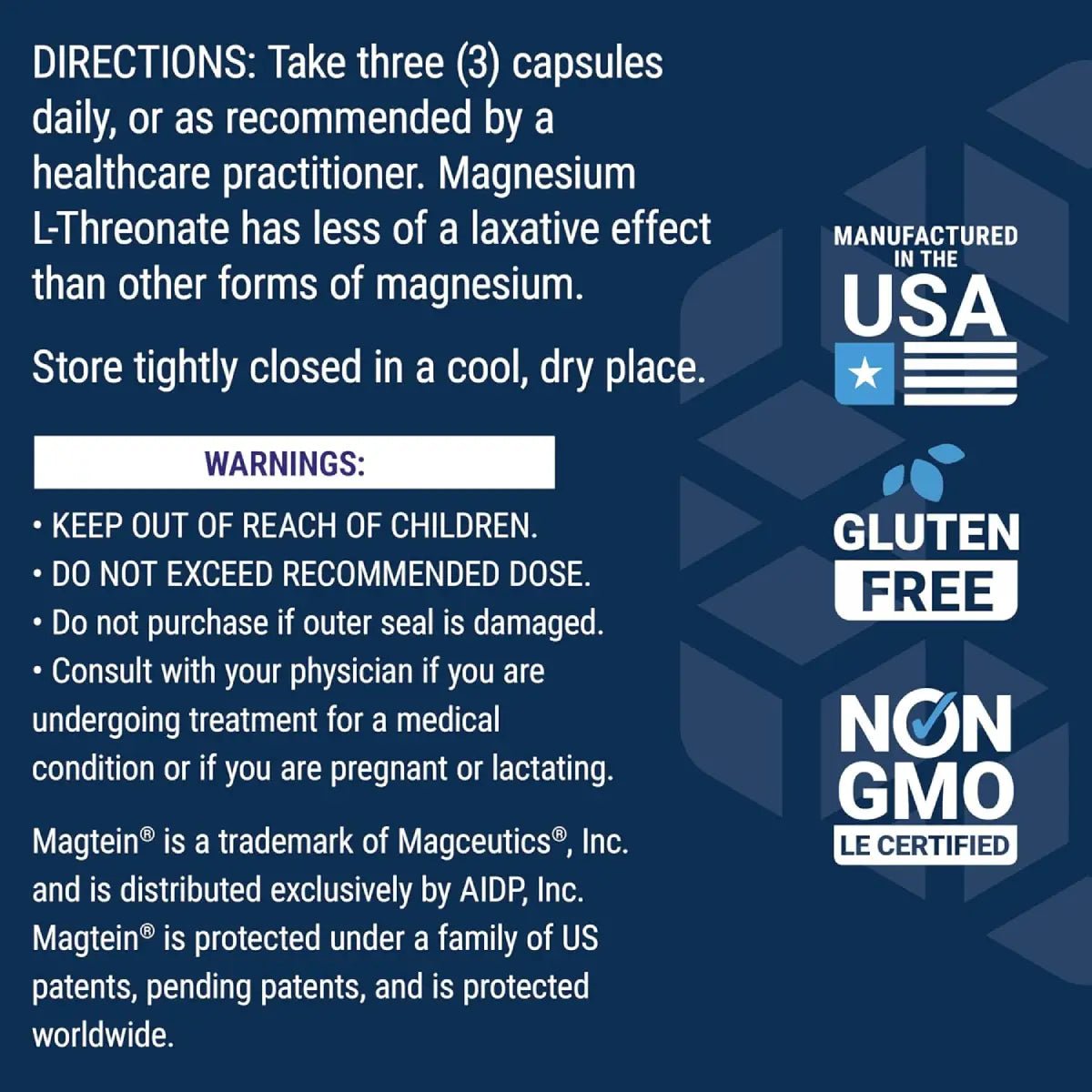 Life Extension Neuro - Mag L - Treonato de Magnesio 90 Cápsulas - Hi Vitamins