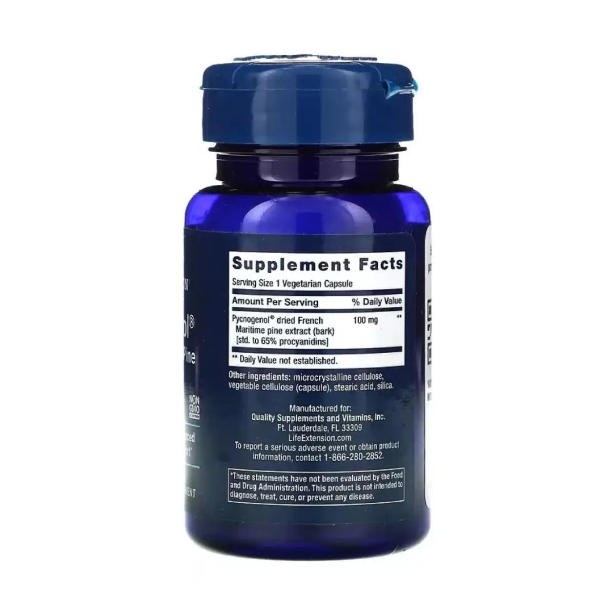 Life Extension Pycnogenol 100 Mg 60 Cápsulas - Hi Vitamins