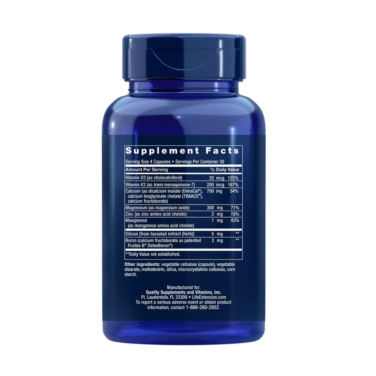 Life Extension Restauración Ósea con Vitamina K2 120 Cápsulas - Hi Vitamins