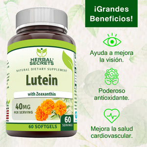 HERBAL SECRETS® LUTEIN 40MG 60 SOFTGELS