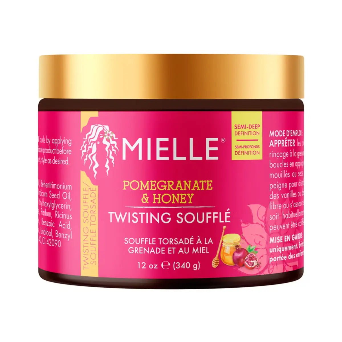 Mielle® Soufflé Crema Definidora para Rizos con Granada y Miel 340 g - Hi Vitamins