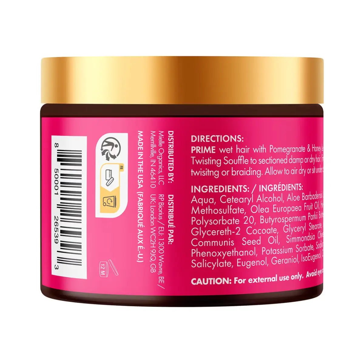 Mielle® Soufflé Crema Definidora para Rizos con Granada y Miel 340 g - Hi Vitamins