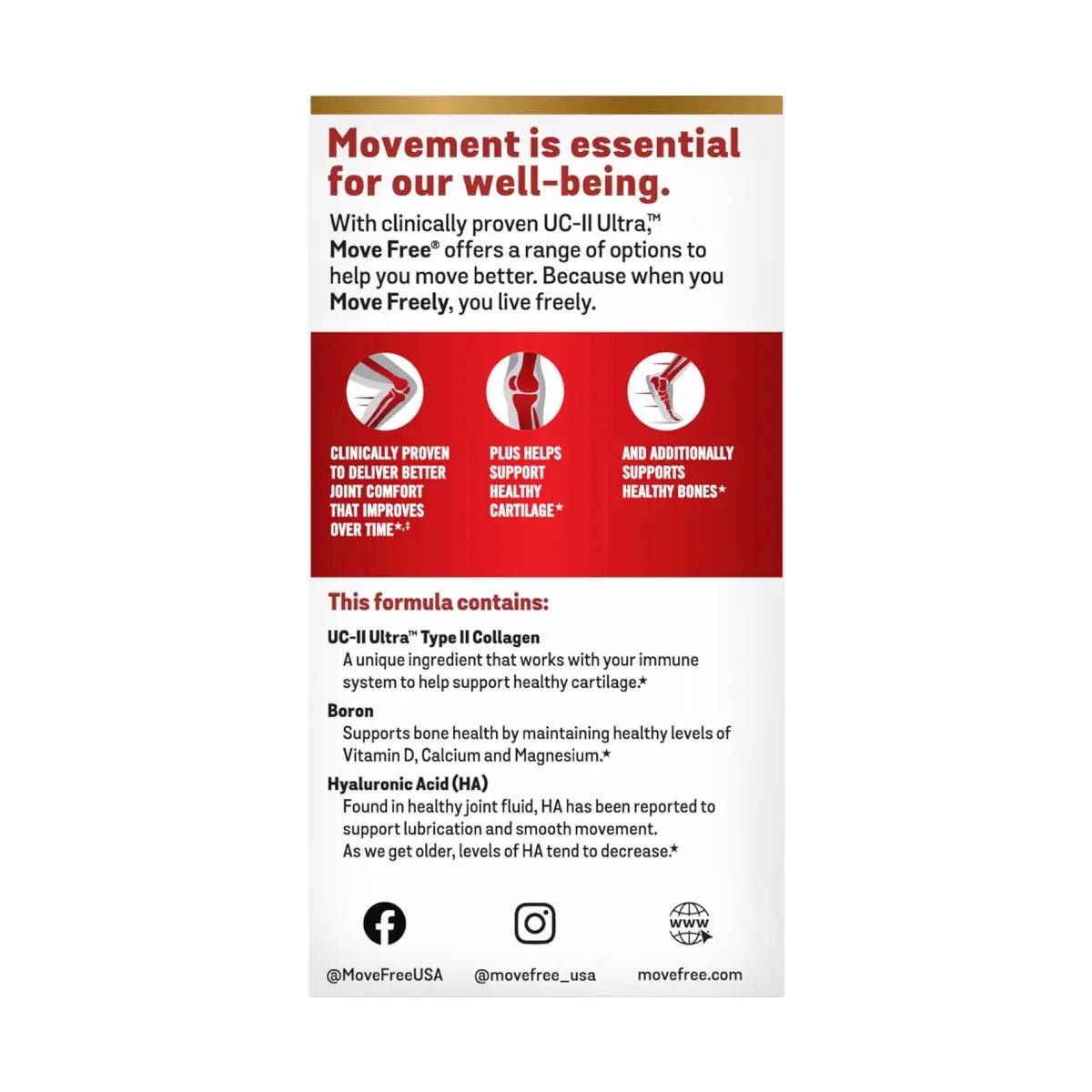 Move Free® Ultra 3X Triple Acción 64 Tabletas - Hi Vitamins