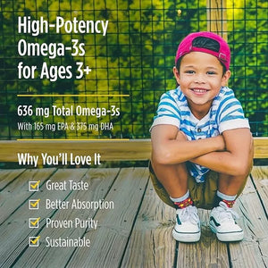 NORDIC NATURALS CHILDRENS DHA XTRA 636MG OMEGA 3 90MINI SOFTGELS