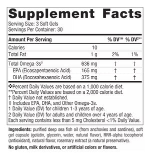 NORDIC NATURALS CHILDRENS DHA XTRA 636MG OMEGA 3 90MINI SOFTGELS