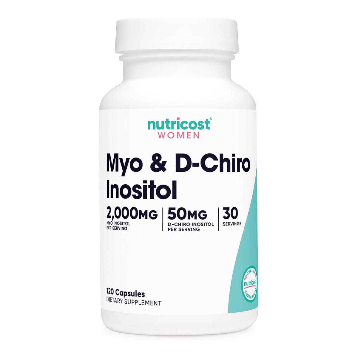 Nutricost Myo D - Chiro Inositol Women 120 Cápsulas Balance Hormonal y Salud Femenina - Hi Vitamins