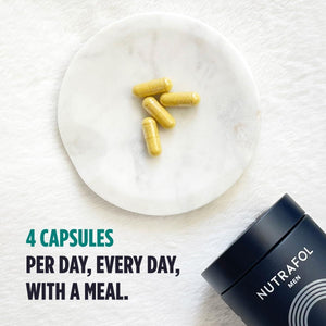 Nutrafol Men Nutracéutico para el Crecimiento del Cabello 120 Cápsulas - Hi Vitamins