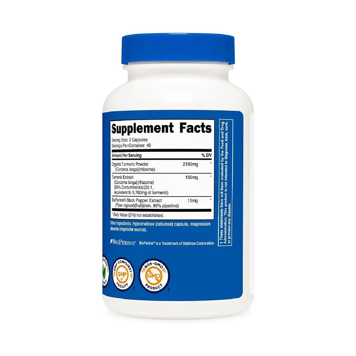 NUTRICOST® TURMERIC 2300 MG 120 CAPSULES - Hi Vitamins